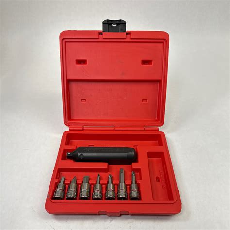 Snap-On 8 Pc 3/8”Dr Impact Driver Socket Set W/Phillips & Standard Bits …