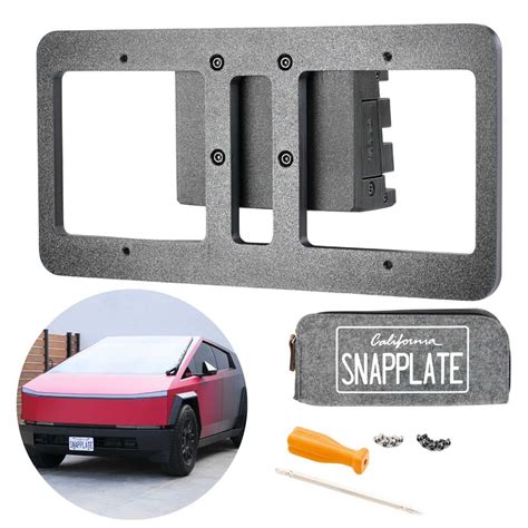 SnapPlate Tesla Front License Plate Mounts by LivingTesla