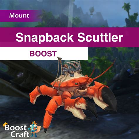 Snapback Scuttler boost WoW Crab Mount for sale