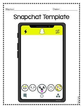 Snapchat Templates Editable With Powerpoint Snapchat Template Language Arts Lessons Math Facts