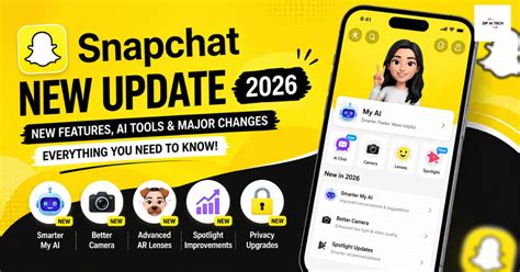 Snapchat update 2025.  See new changes, tools, and what’s coming next.  Avec son cent...