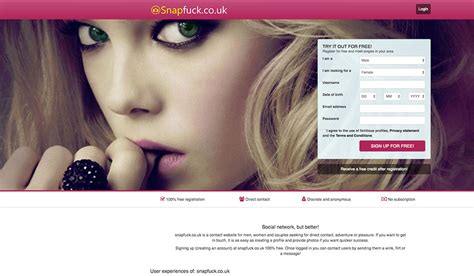 Mar 27, 2020 · Snapfuck.co is not for persons who want a serious relationship, but it’s for people looking for a one-time sex with no strings attached. Members can share photos, videos, and also send messages via chats or video calls. This is a perfect website to find your ideal woman for a one-night stand or one-time sex session. 