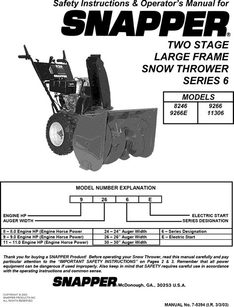 Snappermodel 60376 snow thrower attachment illustrated parts manual. - Electric pto clutch service manual for 5218.