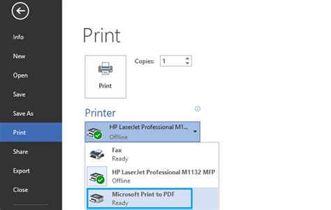 Choose "File" > "Print&