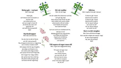 Snapsvisor p&aring; engelska &mdash;