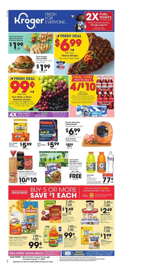 Dec 30, 2023 · Kroger Weekly Ad (12/13/23 – 12/19/23) & Flyer Preview. By Dawn Carter. December 30, 2023. Kroger is one of the largest retail chains in the US. It has thousands of supermarkets and grocery stores all across the country. Kroger has a reputable, long-standing reputation for offering quality products and a wide range of grocery items.