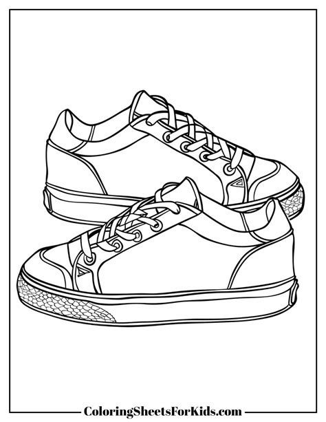 Sneaker Coloring Shee