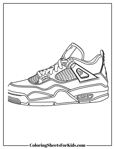 Sneakers Coloring Pages