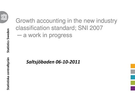 Sni 2007 index