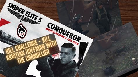 Sniper elite 5 kill challenge. SS-Obergruppenführer Konig is a Nazi German commander in Sniper Elite 5, serving as the primary target in the DLC mission Conqueror. SS-Obergruppenführer Konig is a Nazi commander leading his own Panzer division. He took control of Château de Falaise and fortified its defenses. Karl Fairburne was tasked with assassinating him. When the Nazi's … 