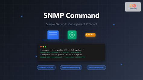 Snmp tutorial linux.  Aug 26, 2025 · Master SNMP commands in Linux with this compr...