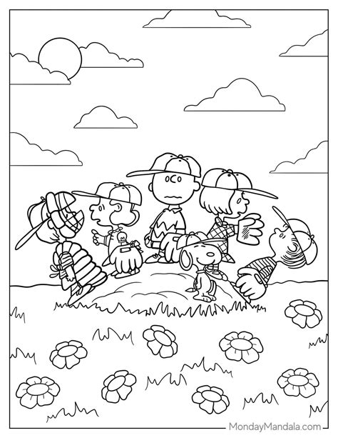 Snoopy Coloring Shee