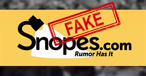 Snopes.com is a website that researches and debunks rumors, myths, and misinformation. Browse the latest fact checks on topics such as politics, entertainment, history, science, ….