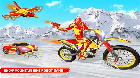 Snow Bike Transform Robot Game APK Download for Android 