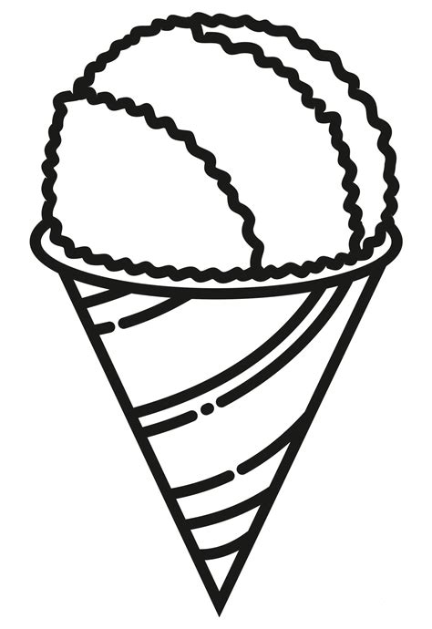 Snow Cone Coloring Pages