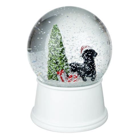 Snow Globe with a Labrador at the Christmas Tree - Wayfair