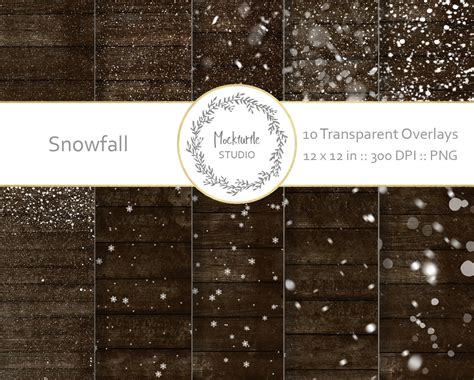 Snow Overlays for Photoshop Plug-ins ~ Creative Market