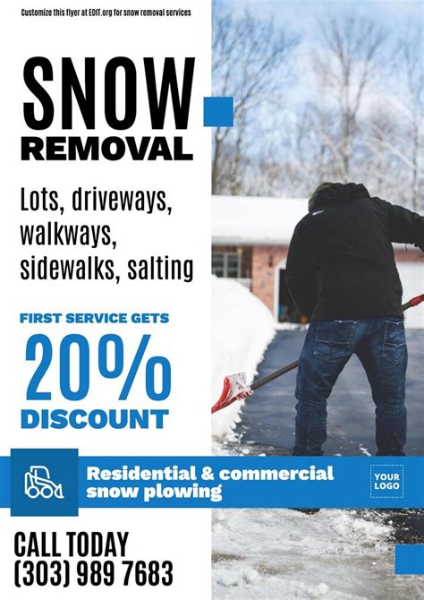 Snow Plowing Advertising Templates
