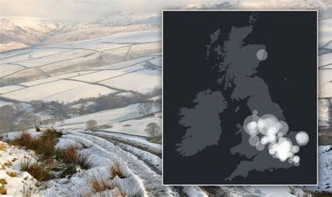 Snow UK MAPPED: Where is it snowing across the UK right now?