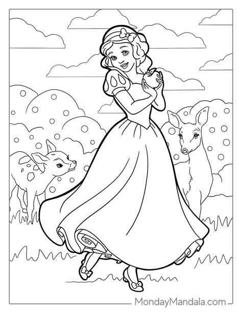 Snow White Coloring Pages To Prin