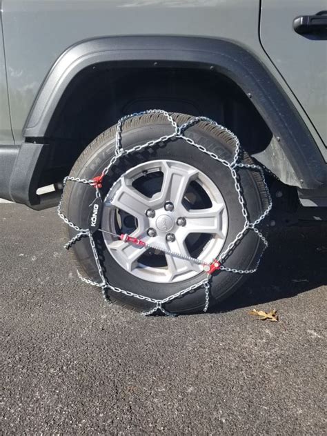 In general, tire chains or cables should be installed on the "drive" wheels of the vehicle. This means they would be installed on the front wheels of a front wheel drive vehicle or on the rear wheels of a rear wheel drive vehicle. On a 4-wheel drive or all-wheel drive vehicle, the chains or cables are generally used on the rear wheels.. 