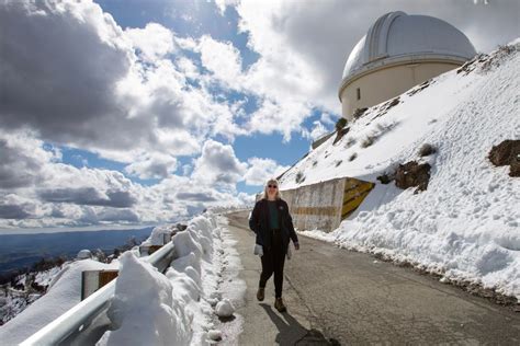 Snow falling on telescopes: Astronomy shut down on Mount Hamilton