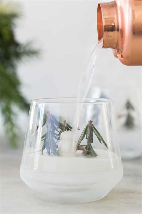Snow globe cocktail. Frozen Snow Globe Mocktail or Cocktail . Food creator Meg Quinn tested out this nonalcoholic option that's amassed millions of views on TikTok and Instagram for its DIY frozen pine tree effect. The drink starts with freezing a sprig of rosemary in a small bit of water at the base of a stemless wine glass. Once frozen, you can choose to leave it as is … 