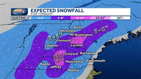 Snow predictions nh. Western and Central Massachusetts are forecast to receive the highest totals of snowfall, with almost a foot of snow in the northwestern part of the state, more than 8 inches in Pittsfield, more ... 