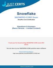 SnowPro-Core PDF Demo