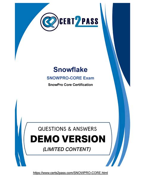 SnowPro-Core PDF Demo