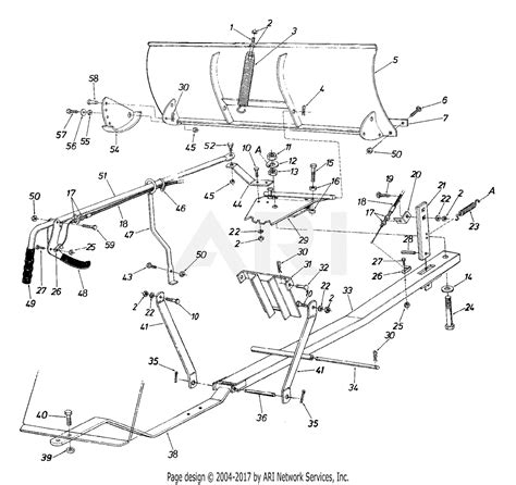 Snowblade diagram - Farmall Cub