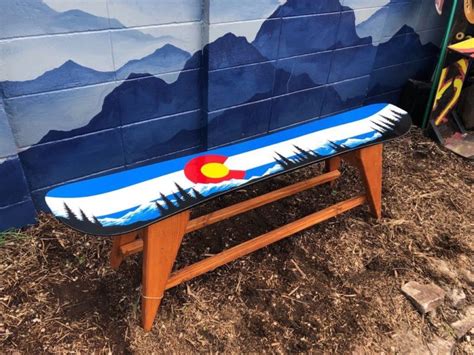 Snowboard Coffee Tables - Colorado Ski Chairs