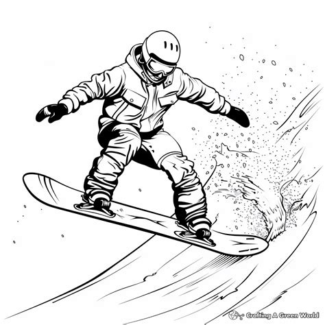 Snowboard Coloring