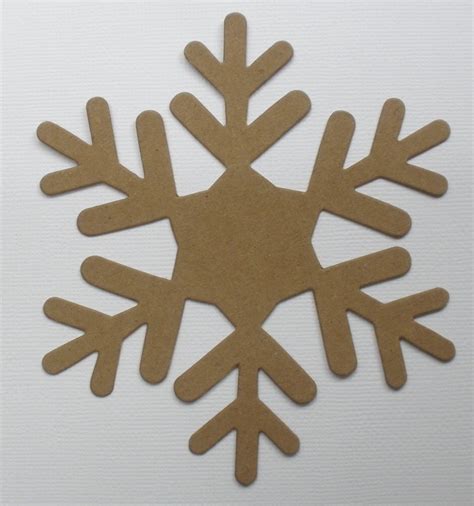 Snowflake Chipboard - Etsy