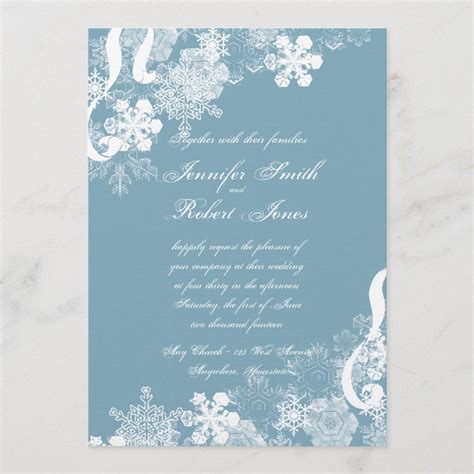 Snowflake Invitations Invitation Design Blog