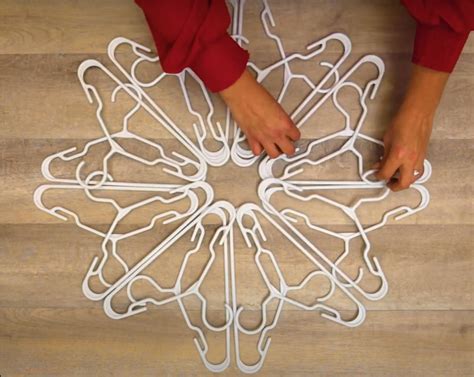 Snowflake Pattern Coat Hanger Snowflake