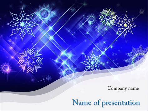 Snowflake Powerpoint Template Free
