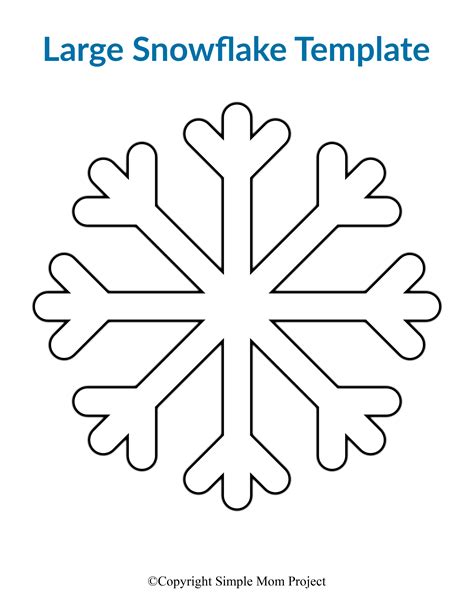 Snowflake Template Easy