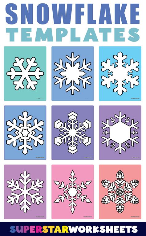 Snowflake Template For Preschoolers