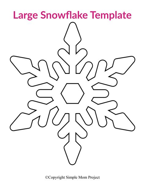 Snowflake Template Printable