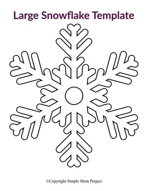 Snowflake Template To Prin
