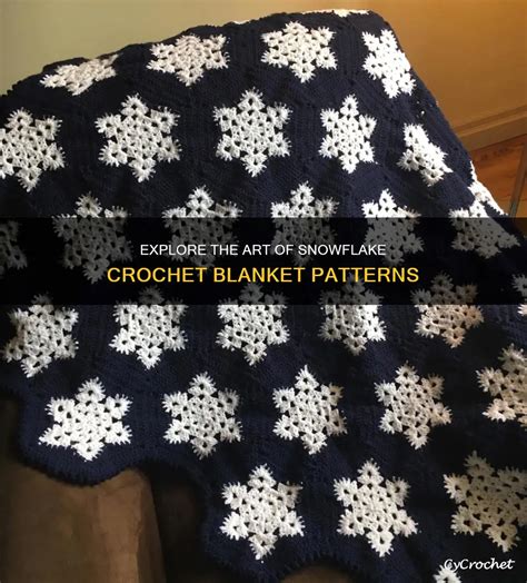 Snowflake crochet blanket.  Think about snowflakes &ndash; they&rsquo;re uniquely beautiful c...