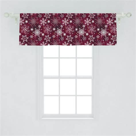 This item: Christmas Valances for Windows Gingerbread Man Reindeer Santa Claus Christmas Kitchen Curtain Valances Rod Pocket Snowflake Window Curtain Short Topper Curtains Seasonal Valance 1 Panel,54 by 18 inch. $12.00. In Stock. Ships from and sold by ALAGEO. Get it Jan 12 - Feb 7.. 
