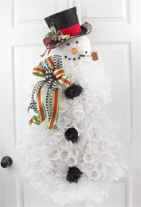 Snowman Wreath Tutorial MilandDil Designs