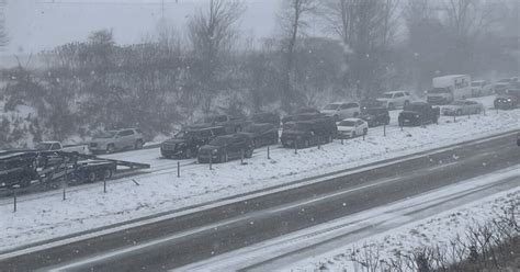 Snowy Michigan pileup ensnares up to 100 vehicles