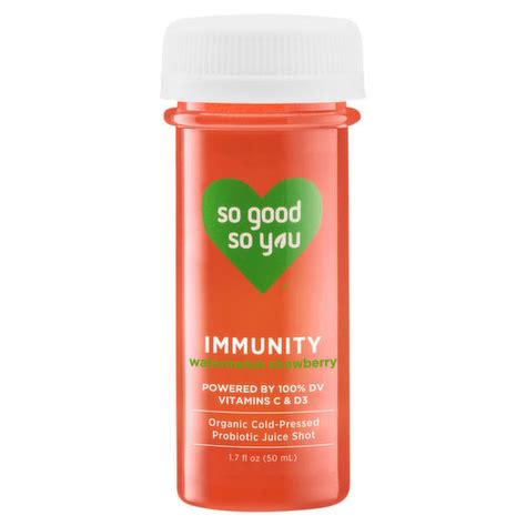 So Good So You Immunity Watermelon Strawberry Juice Shots, …