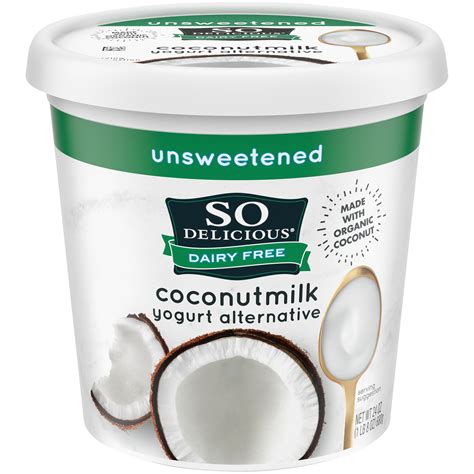 So delicious coconut yogurt. So Delicious Dairy Free Coconut Milk Yogurt Alternative, Unsweetened, Vanilla, Vegan, Gluten Free, Non-GMO, Creamy Plant Based Yogurt Alternative, 24 oz Container Brand: SO DELICIOUS 4.5 4.5 out of 5 stars 1,461 ratings 