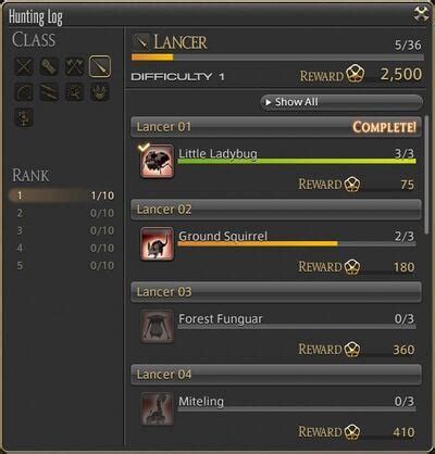 So eh, how do i complete GC hunting log? FFXIV ARR Forum