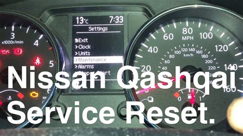 So führen Sie einen Service-Reset in einem Nissan Qashqai