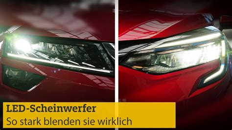 So stark blenden LED-Scheinwerfer wirklich ADAC